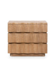 Vanessa 3-Drawer End Table, Almond