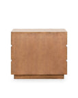 Vanessa 3-Drawer End Table, Almond