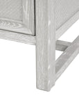 Vivian 2-Drawer Side Table, Soft Gray - Maison Vogue
