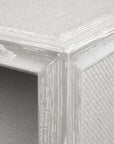 Vivian 2-Drawer Side Table, Soft Gray - Maison Vogue