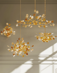 Lunaria Gold Oval Chandelier