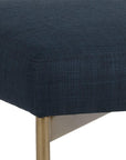 Seneca Dining Chair - Antique Brass - Arena Navy - Maison Vogue