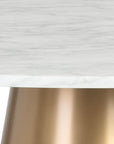 Damon Bistro Table - Gold - 35.5" - Maison Vogue