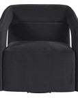 Kendrick Swivel Lounge Chair - Abbington Black - Maison Vogue