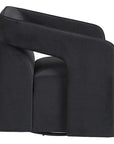 Kendrick Swivel Lounge Chair - Abbington Black - Maison Vogue