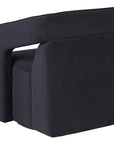 Kendrick Swivel Lounge Chair - Abbington Black - Maison Vogue