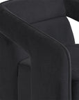 Kendrick Swivel Lounge Chair - Abbington Black - Maison Vogue