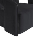 Kendrick Swivel Lounge Chair - Abbington Black - Maison Vogue
