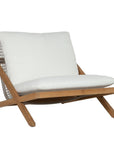 Bari Lounge Chair - Natural - Regency White - Maison Vogue