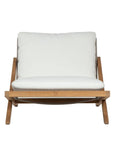 Bari Lounge Chair - Natural - Regency White - Maison Vogue