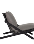 Bari Lounge Chair - Charcoal - Gracebay Grey - Maison Vogue