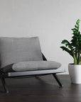 Bari Lounge Chair - Charcoal - Gracebay Grey - Maison Vogue