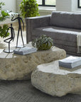 Cast Boulder Coffee Table, Roman Stone, SM - Maison Vogue