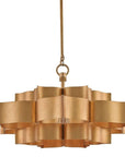 Grand Lotus Gold Small Chandelier - Maison Vogue