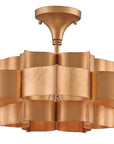Grand Lotus Gold Small Chandelier - Maison Vogue