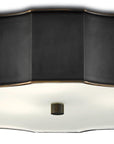 Wexford Bronze Flush Mount - Maison Vogue