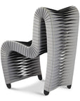 Seat Belt Dining Chair, Grey/Black - Maison Vogue