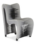 Seat Belt Dining Chair, Grey/Black - Maison Vogue