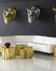 Rhino Silver Wall Art - Maison Vogue
