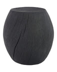 Drum Stool Resin, Charred - Maison Vogue