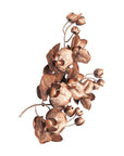 Orchid Sprig Medium Copper Wall Art - Maison Vogue