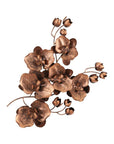 Orchid Sprig Medium Copper Wall Art - Maison Vogue