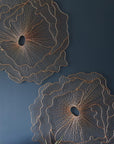 Poppy Flower Wall Art Copper, LG - Maison Vogue