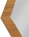 Diamond Chamcha Wood Mirror MD, Natural - Maison Vogue