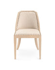 Aria Side Chair, Bleached Cerused Oak - Maison Vogue
