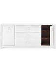 Audrey 3-Drawer & 2-Door Cabinet, White - Maison Vogue
