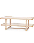 Austin Coffee Table, Bleached Cerused Oak - Maison Vogue