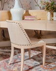 Aria Side Chair, Bleached Cerused Oak - Maison Vogue