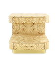 EMIL 2-DRAWER SIDE TABLE, BURL - Maison Vogue