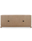 Meredith Extra Large 4-Door Cabinet, Brown - Maison Vogue