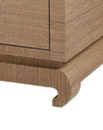 Meredith Extra Large 4-Door Cabinet, Brown - Maison Vogue