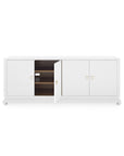 Meredith Extra Large 4-Door Cabinet, White - Maison Vogue