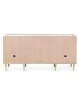 Sofia 3-Drawer & 2-Cabinet, Bleached Cerused Oak - Maison Vogue