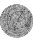 Chamcha Wood Hour Glass Side Table Grey Stone - Maison Vogue