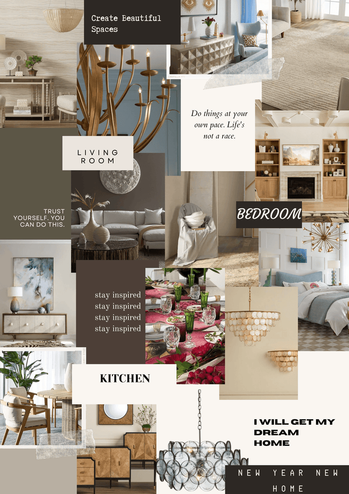 Home Vision Board for the New Year