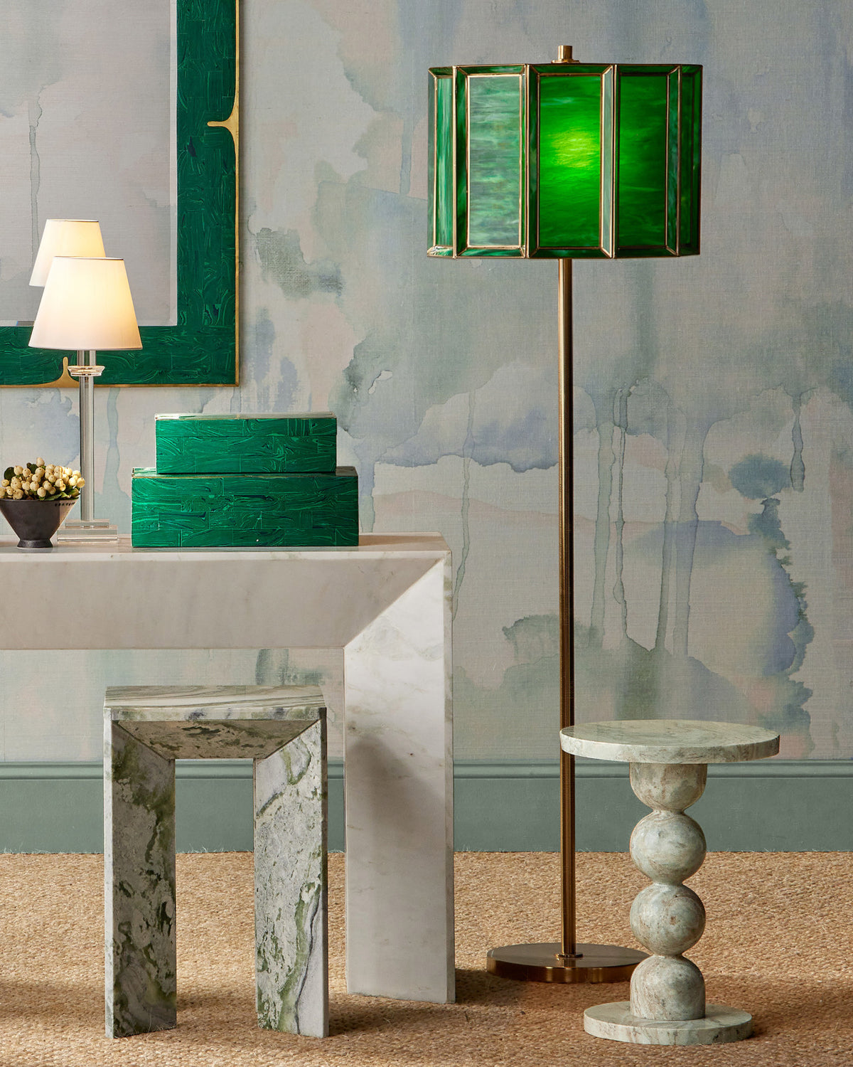 Daze Green Floor Lamp