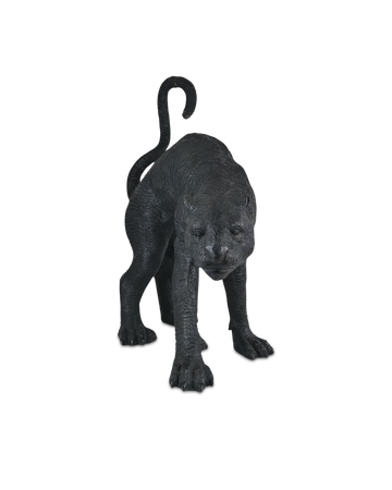 Standing Black Panther Bronze