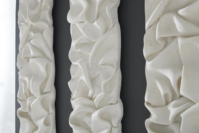 Drape Wall Art White Stone