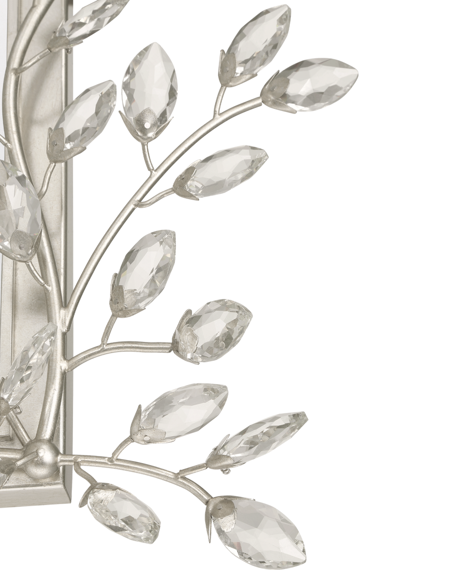 Forget-Me-Not Silver Rectangular Mirror