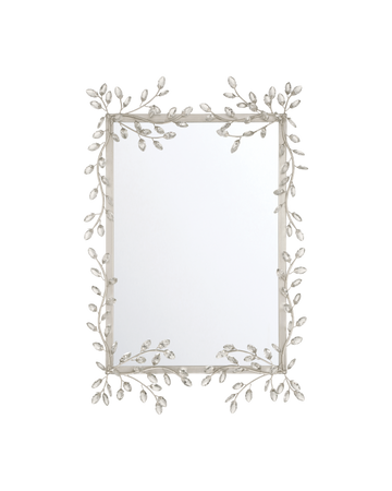 Forget-Me-Not Silver Rectangular Mirror