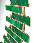 Glasdele Emerald Round Mirror