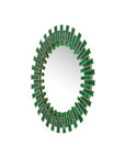 Glasdele Emerald Round Mirror