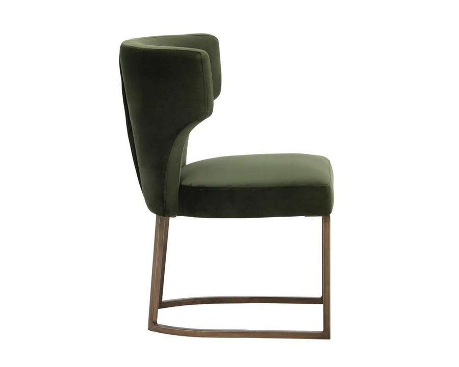 Yorkville Dining Chair-Moss Green - Maison Vogue