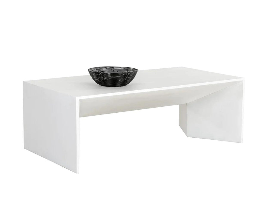 Nomad Coffee Table-White - Maison Vogue