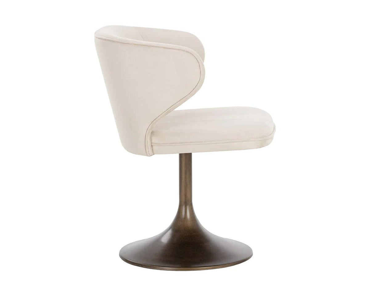 Simone Swivel Dining Chair - Maison Vogue