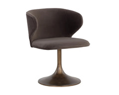 Simone Swivel Dining Chair-Meg Ash